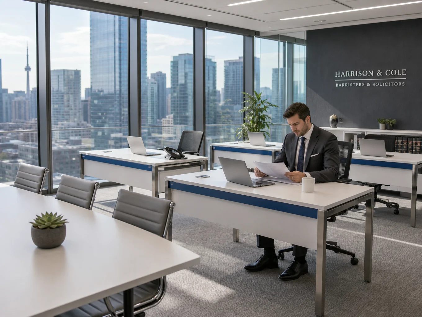 Professional legal office environment for plaintiff-side litigation
